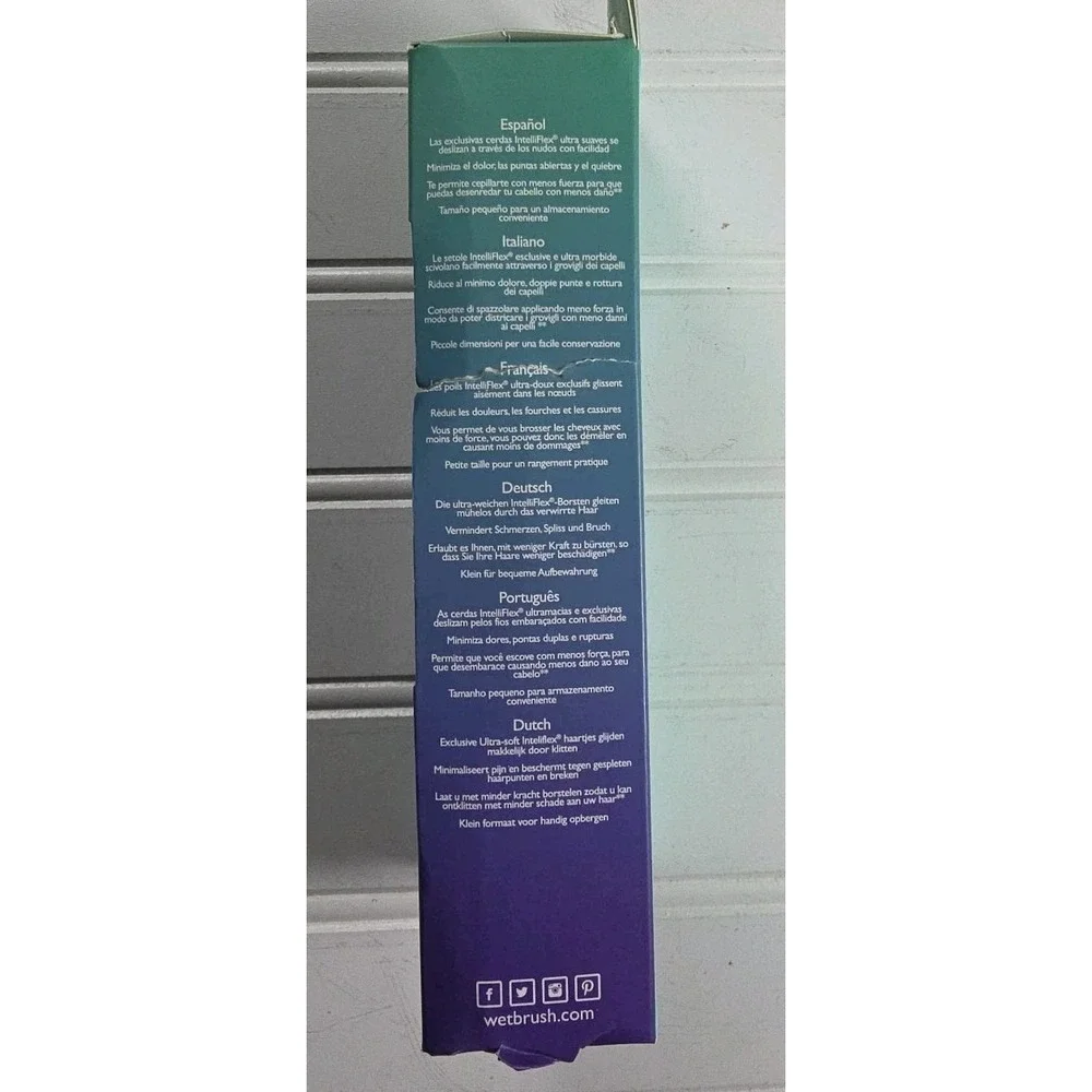 Wet Brush MINI Detangler Brush -‎ Sparkles Purple Teal Limited Editio Ln
